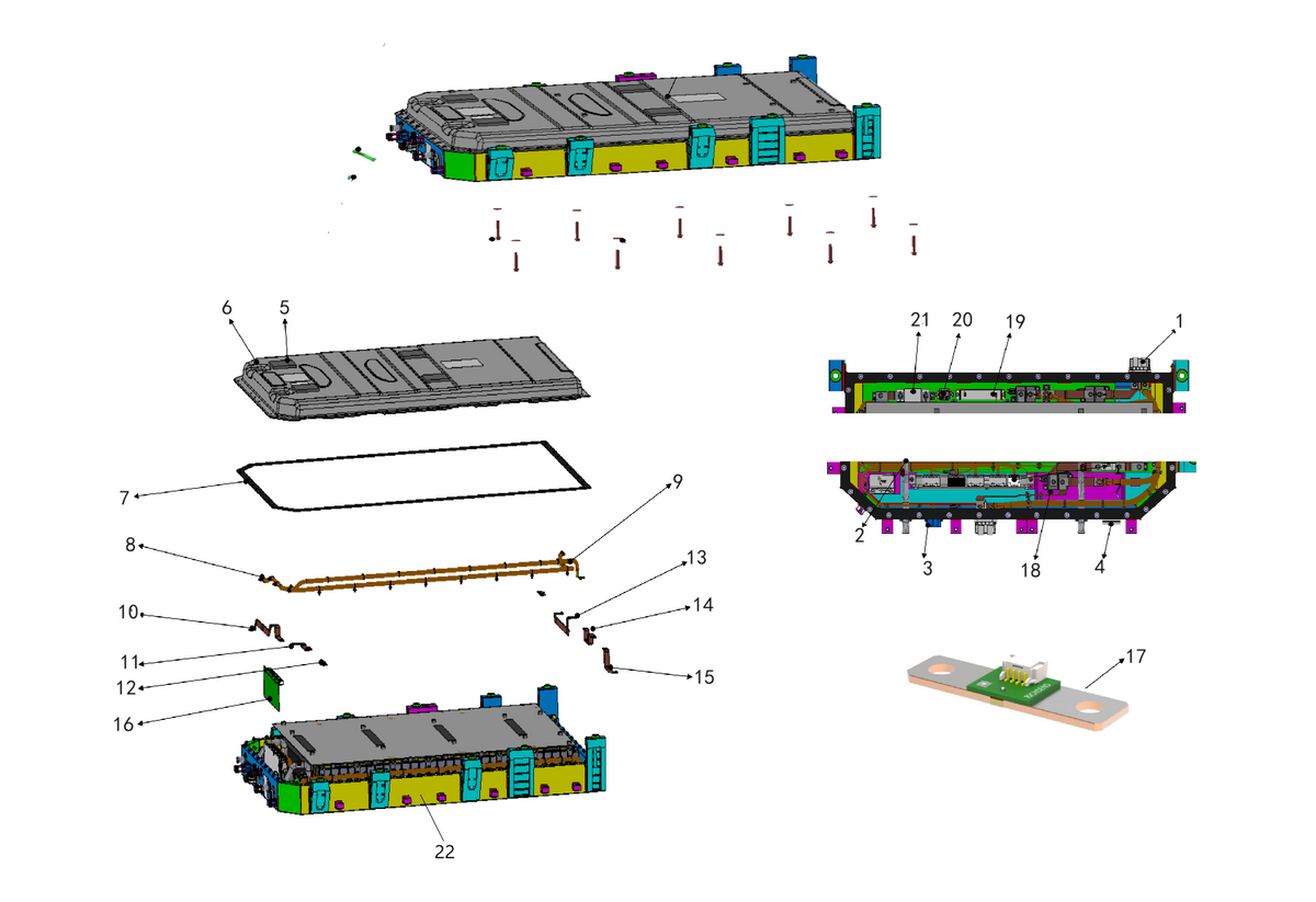F1N1 - POWER BATTERY PACK ASSEMBLY-HUATING