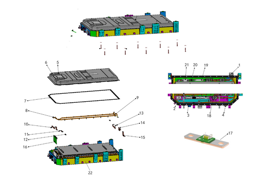 F1N1 - POWER BATTERY PACK ASSEMBLY-HUATING