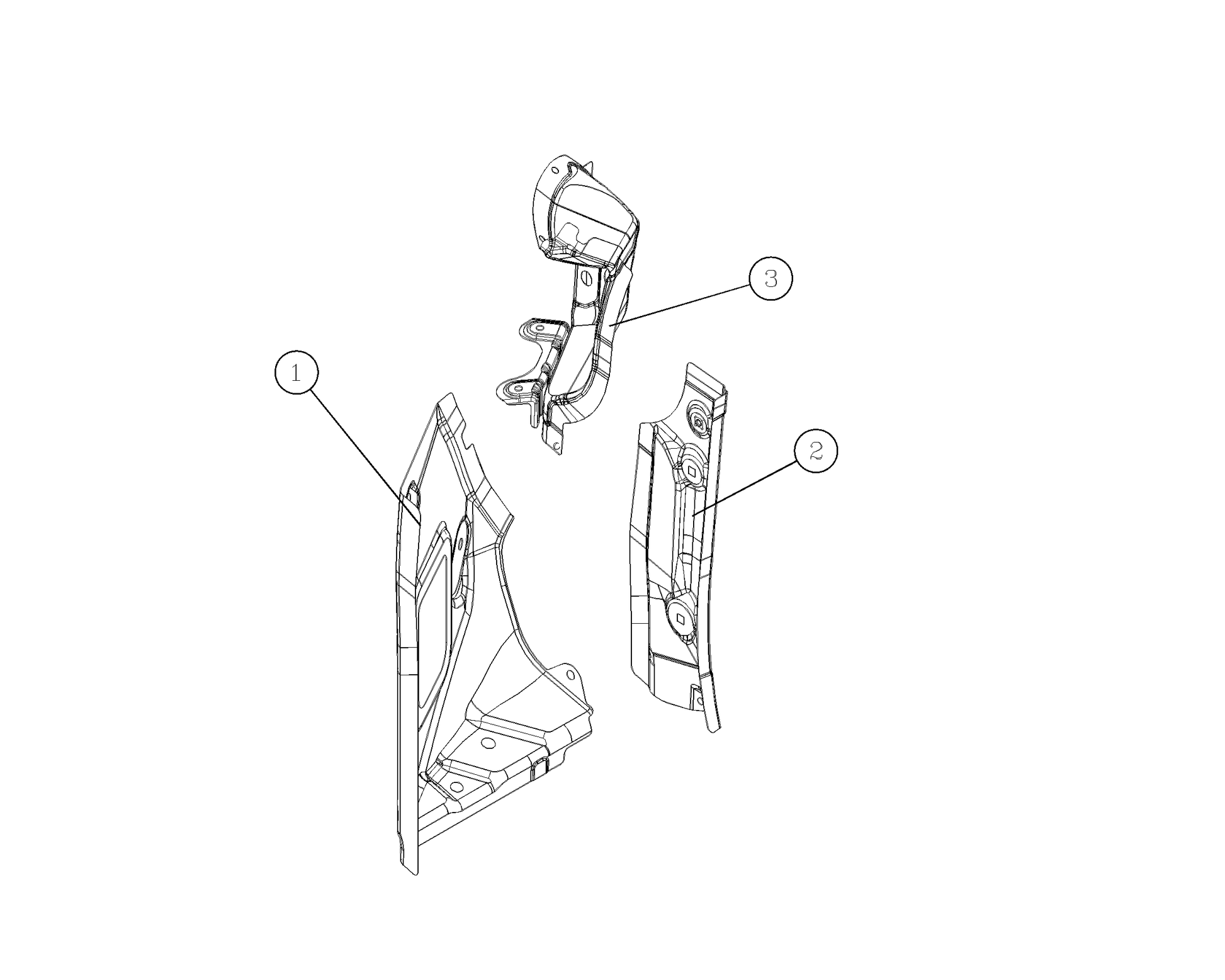 F1T1 - Left rear drip tank sub-assembly