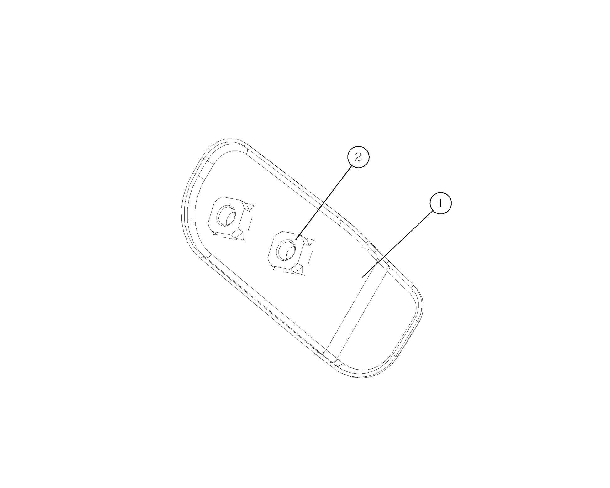 F1T1 - Right hinge mounting reinforcing plate assembly of trunk lid 