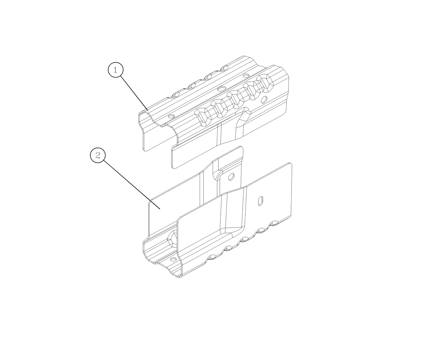 F1T1 - Front anti-collision beam left support assembly