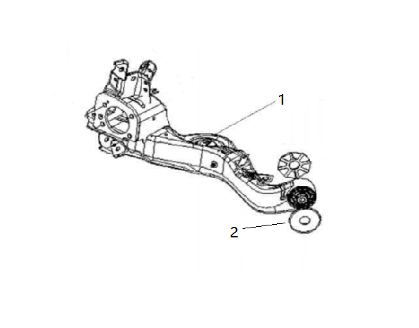 F1T1 - RR suspension trailing arm assembly